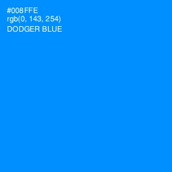 #008FFE - Dodger Blue Color Image